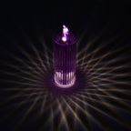 6243 Big Simple Candles For Home Decoration Crystal Candle Lights (Multicolor)